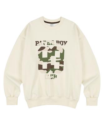 PAPERBOY Camo 83 Sweatshirt - Cream