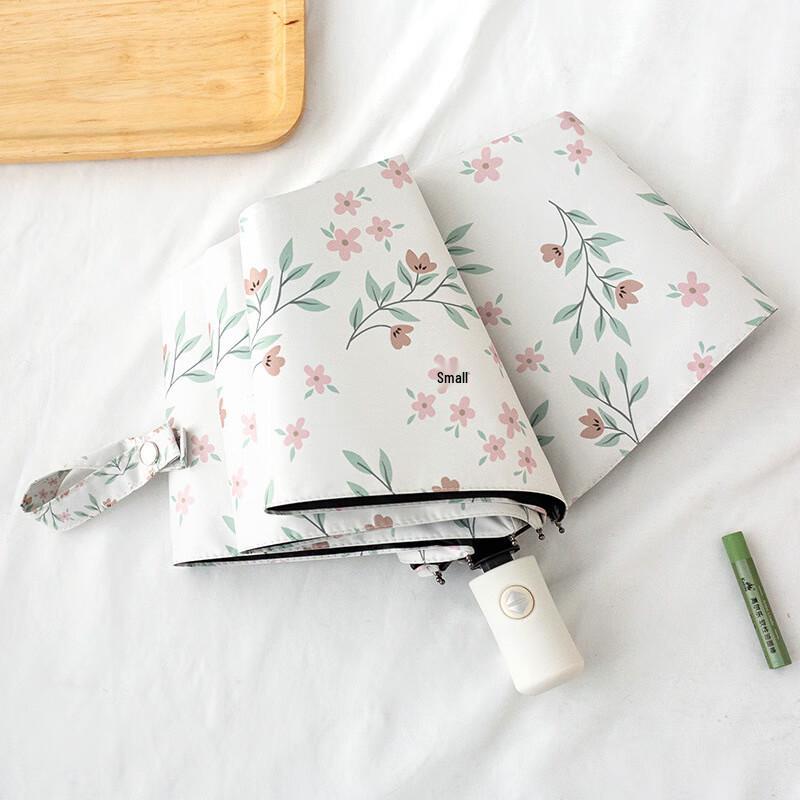 

Liliang Women s Compact Automatic Floral Sun & Rain Umbrella