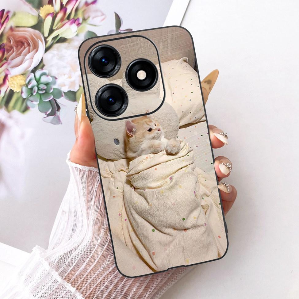 Case For Tecno Spark 10 Cover KI5q Cute Cat Fashion Butterfly Painted Casing For Techno Spark 10 Bumper