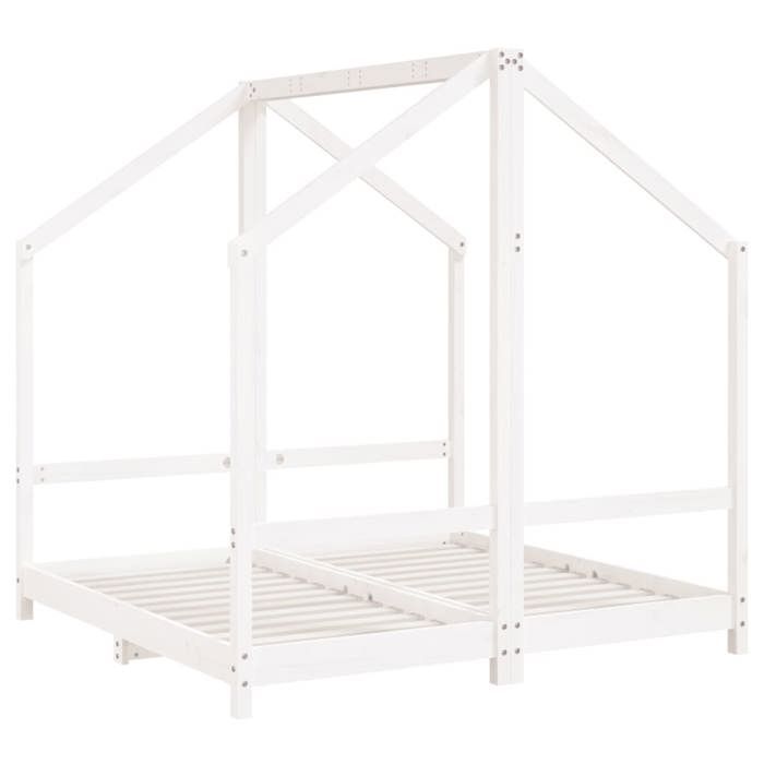 VidaXL Bed Frames for Children, Double Bed for Children, Indoor Bedroom House Bed, Modern, White 2x(70x140) Cm 3200593