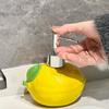1 szt. 300 ml ceramiczna butelka na balsam w kształcie cytryny, szampon i detergent. Idealna do użytku w łazience i kuchni. Dekoracja łazienki