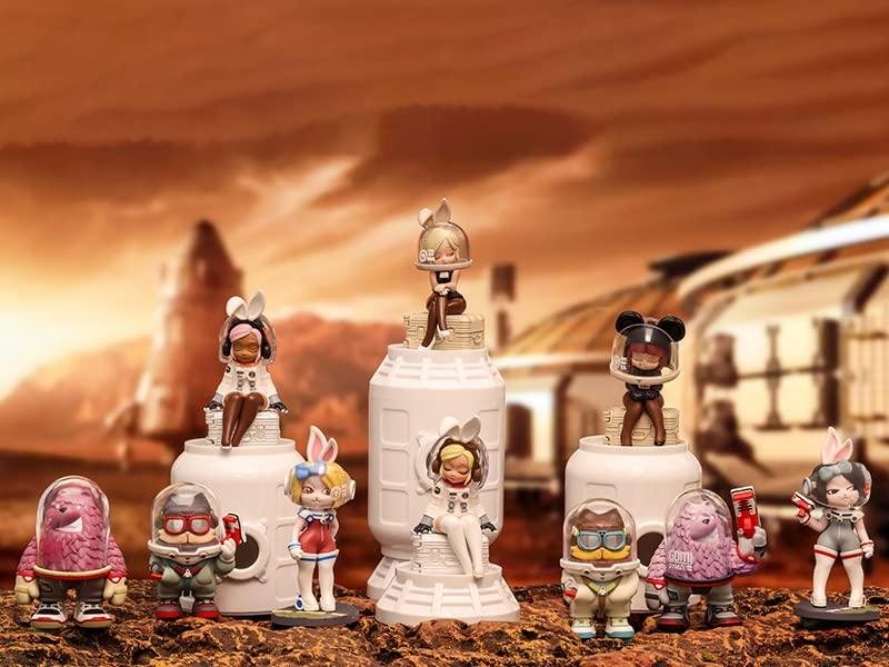 POP MART COOLABO SPACE HOOD Series PVC&ABS Trading Figures Box of 9