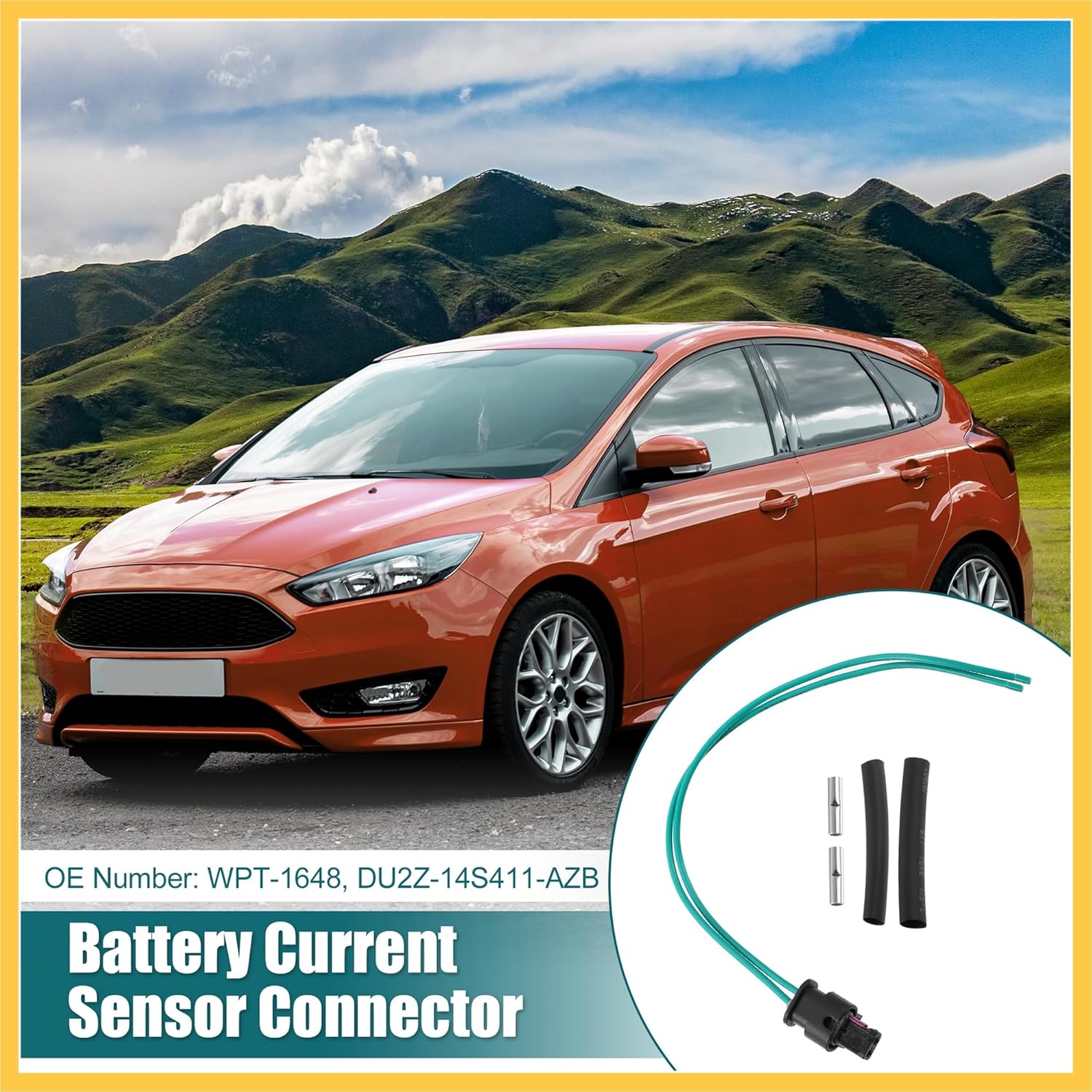 Battery Current Sensor Connector WPT-1648 DU2Z-14S411-AZB for Ford Focus 2012-2018 for Ford for Mustang 2016 Auto Replacement Parts