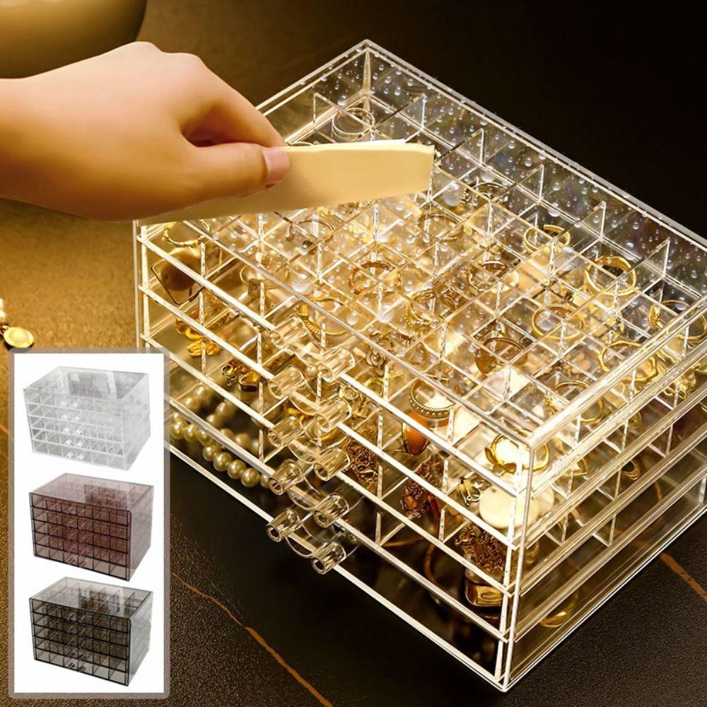 Acrylic Jewelry Storage Box Drawer Style Jewelry Sorting Box Jewelry Transparent Box Bathroom