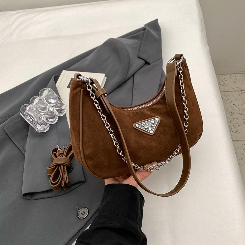 Retro módní taška přes rameno pro ženy Nový zimní styl Niche Simple Small Square Bag High End Sense
