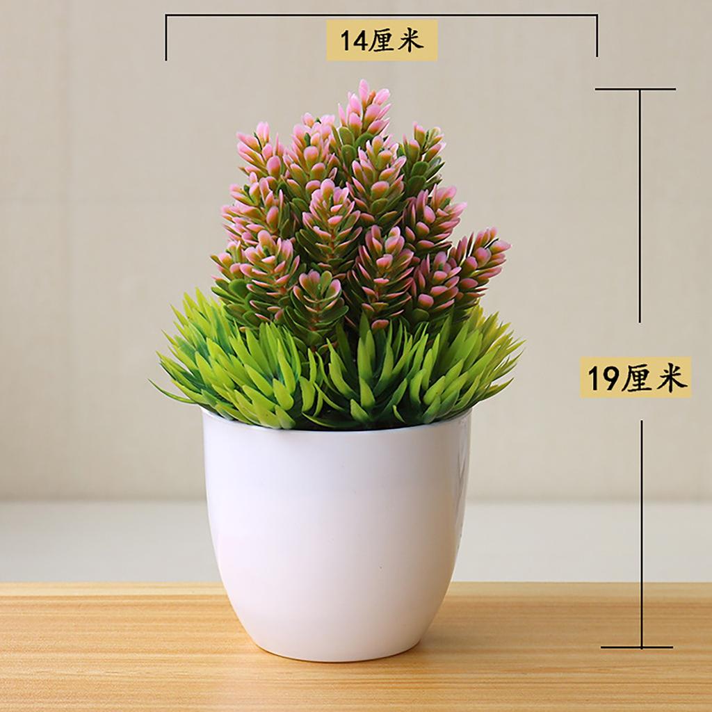 Simulation Green Plant Potted Ornaments Plant Combination Indoor Desktop Ornaments Simulation Artificial Flower Plant Bonsai
