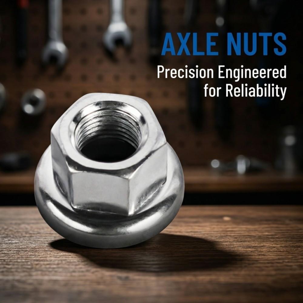 8PCS Steel Bike Wheel Axle Nuts Bike Wheel Hub Nut  Bicycle Wheel Axle Repair and Replacement