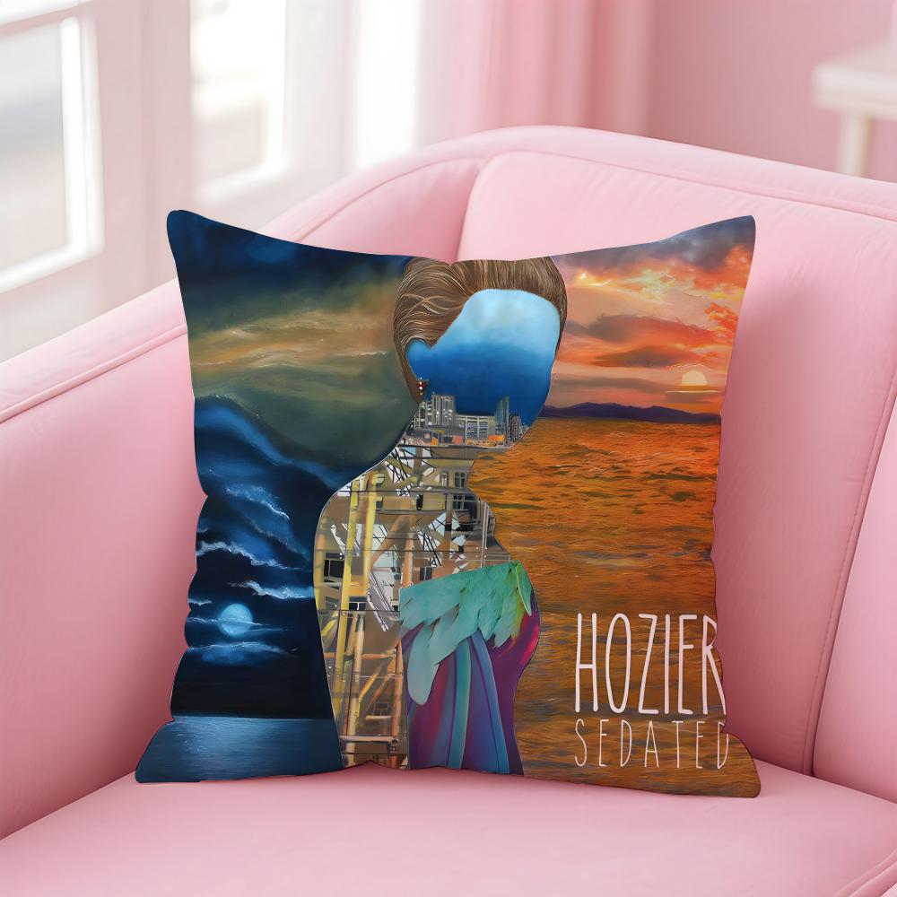 H-Hoziers Hot Singer Cushion Cover Comfortable Reversible Pillow Cover Ideal For Car Sofa Bedroom & Beyond