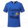 Beers for The Groom Squad T-shirt French Evg Team Future Groom Best Man Tshirt Boyfriend Bachelor Party Tees Wedding Clothing