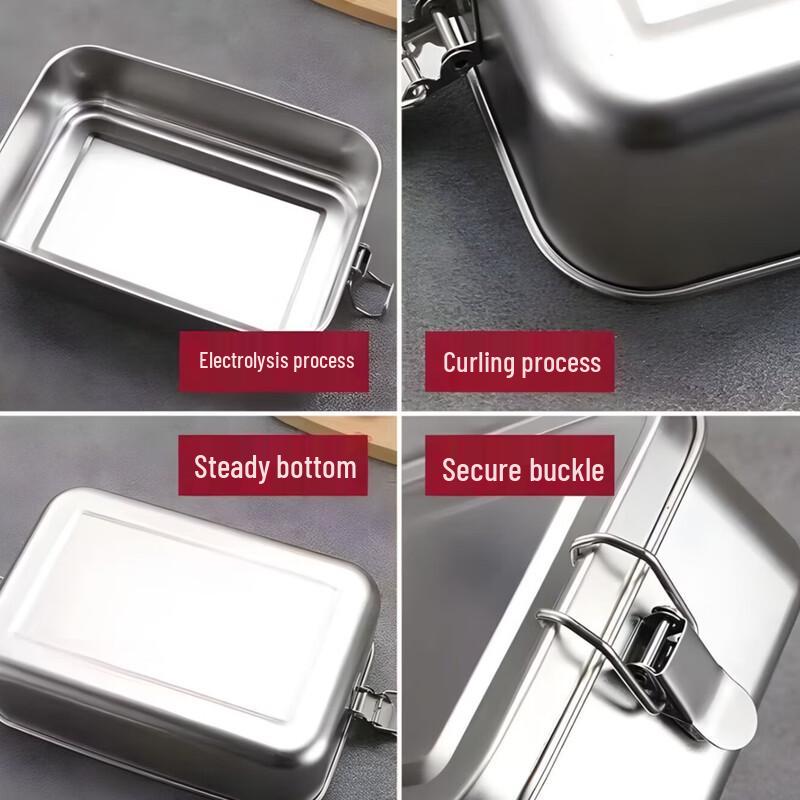 Abay Stainless Steel Food Storage Container with Partition