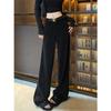 Women's High-Waisted White Chenille Corduroy Wide-Leg Pants - Spring/Summer Casual Trousers