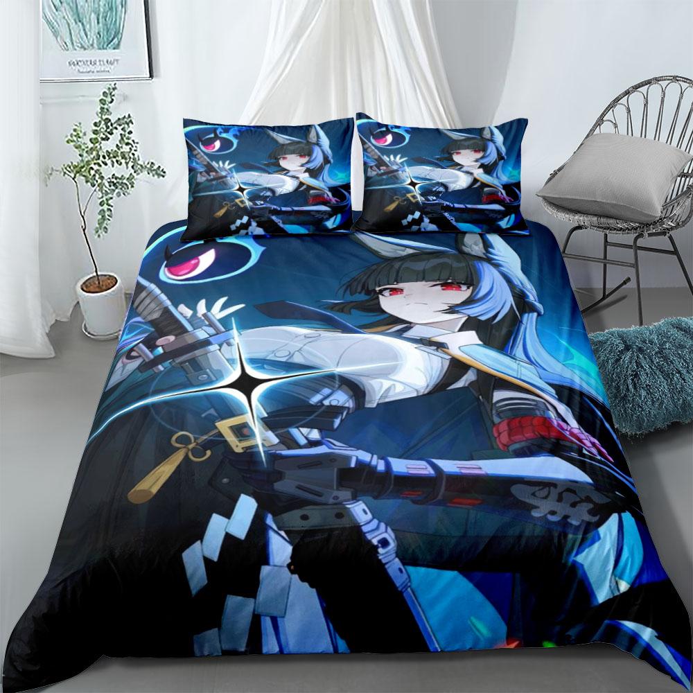 Candy Cutie Girl Duvet Cover Set UK Single Double King US Twin Full Queen Size Anime Bed Linen Set