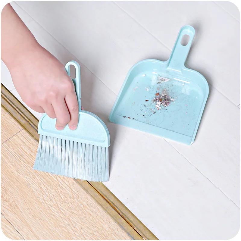 Home Mini Cleaning Brush Small Broom Dustpans Set Desktop Sweeper Garbage Cleaning Shovel Table Household Cleaning Tools