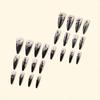 24/30PCS Gilt French Fake Nail Spice Glitter Press On Nails Reusable False Nail  for Women Girl