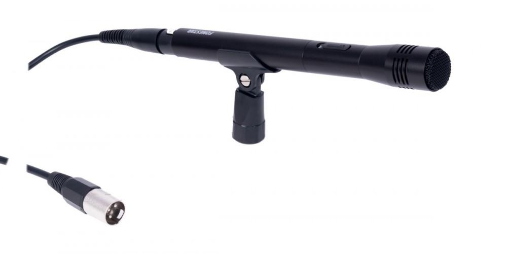 Fonestar FCM-451B - Unidirectional Handheld Condenser Microphone, 100-16,000 Hz, XLR Connector., Fonestar