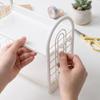 Plastic Double Layer Storage Rack Space Saving Desktop Organizer Shelf Hollow Out Organizer  Office