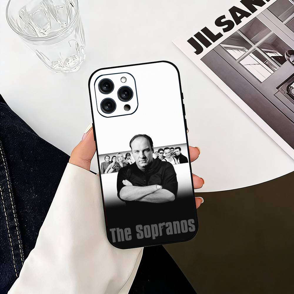 The-e S-sopranos Phone Case For iPhone 17, 16,15,14,13,12,11 Plus,Pro Max, Others Soft Black Cover
