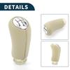 TUCKBOLD Manual Gear Shift Knob for Renault Clio III Plastic Faux Leather 5-Speed 2005-2009 (1pc) -