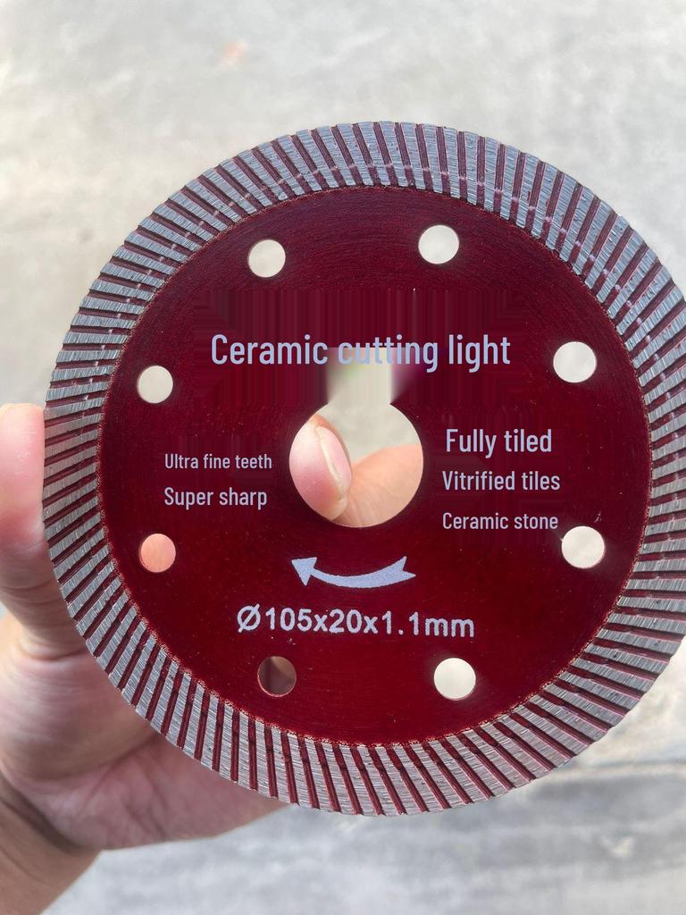 Corrugated Diamond Saw Blade for Ceramic, Microcrystalline Stone, Tile & Marble Cutting