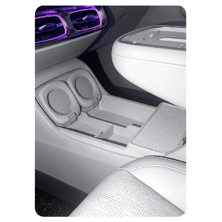 For Leapmotor B10 Car Center Console Lower Storage Box Silicone Organizer Tray Box Pad Car Modification Car Interior Accessories