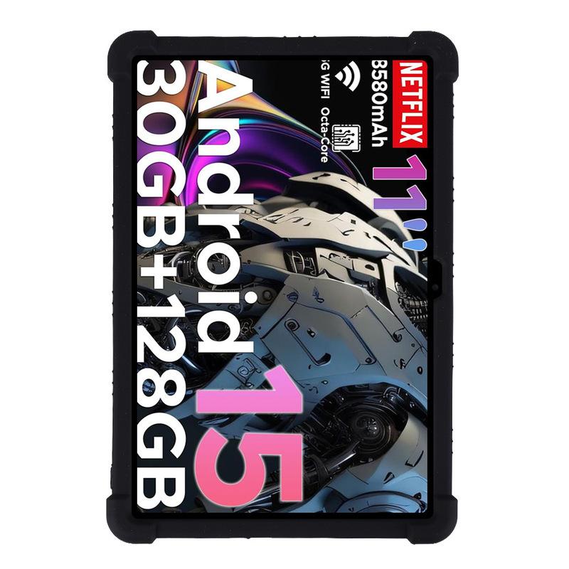Silicone Case for DOOGEE Tab A9 Plus A9 Pro Plus 11 Inch Tablet Shockproof Protective Cover with Kickstand TPU Full Body