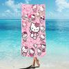 1pc H-Hello K-Kittys beach towel, fashionable water-absorbent quick-drying single-piece large-sized beach towel, soft and comfortable
