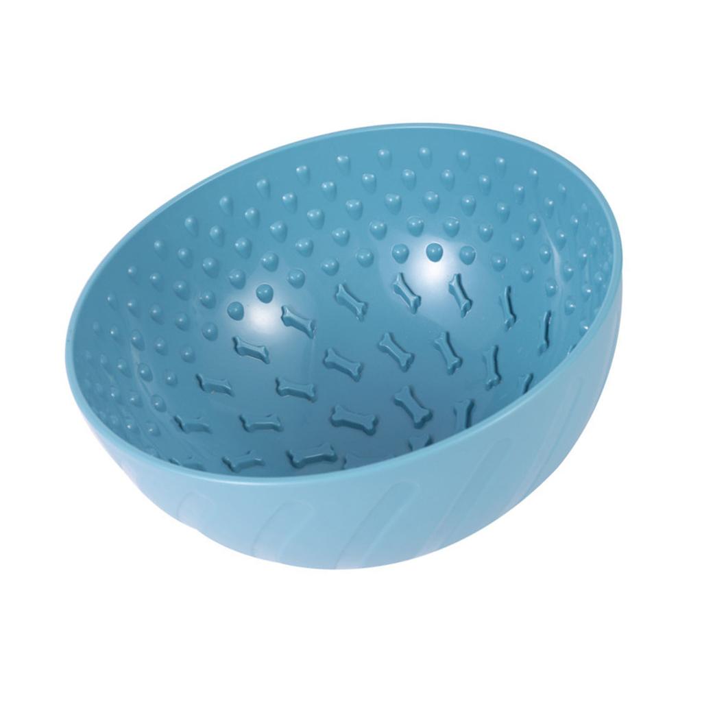 Dog Lick Bowl Interactive Large Capacity Anxiety Boredom Relief Pet Slow Feeder Bowl for Dogs Puppies Cats Pets Blue