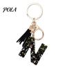 Portable Keychain Pendant Pendant, Sequins Star Letter A-Z Charm with Tassel, Key Chain Alphabet Initial Metal Keyring for Handbag Backpack