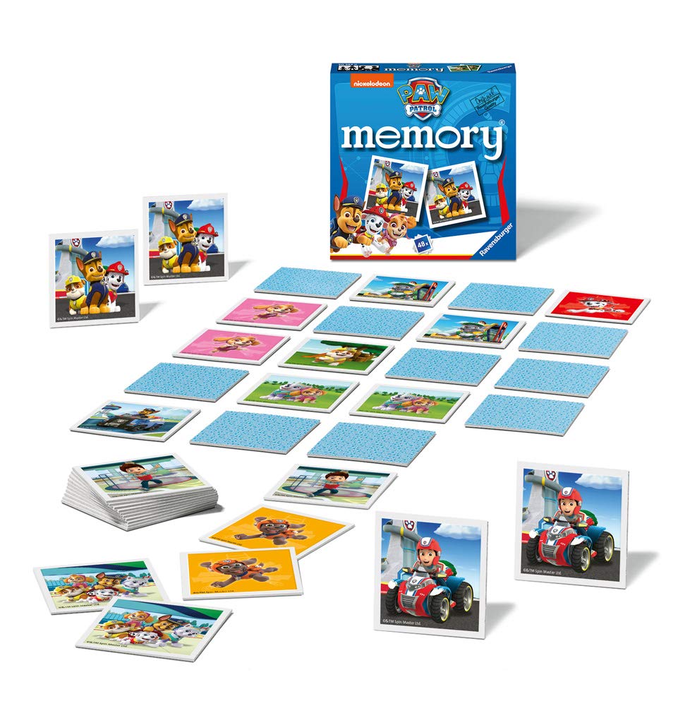 PC Game Ravensburger Paw Patrol Mini Memory Game Matching Picture Snap Pairs Game For Kids Age 3 Years and Up -