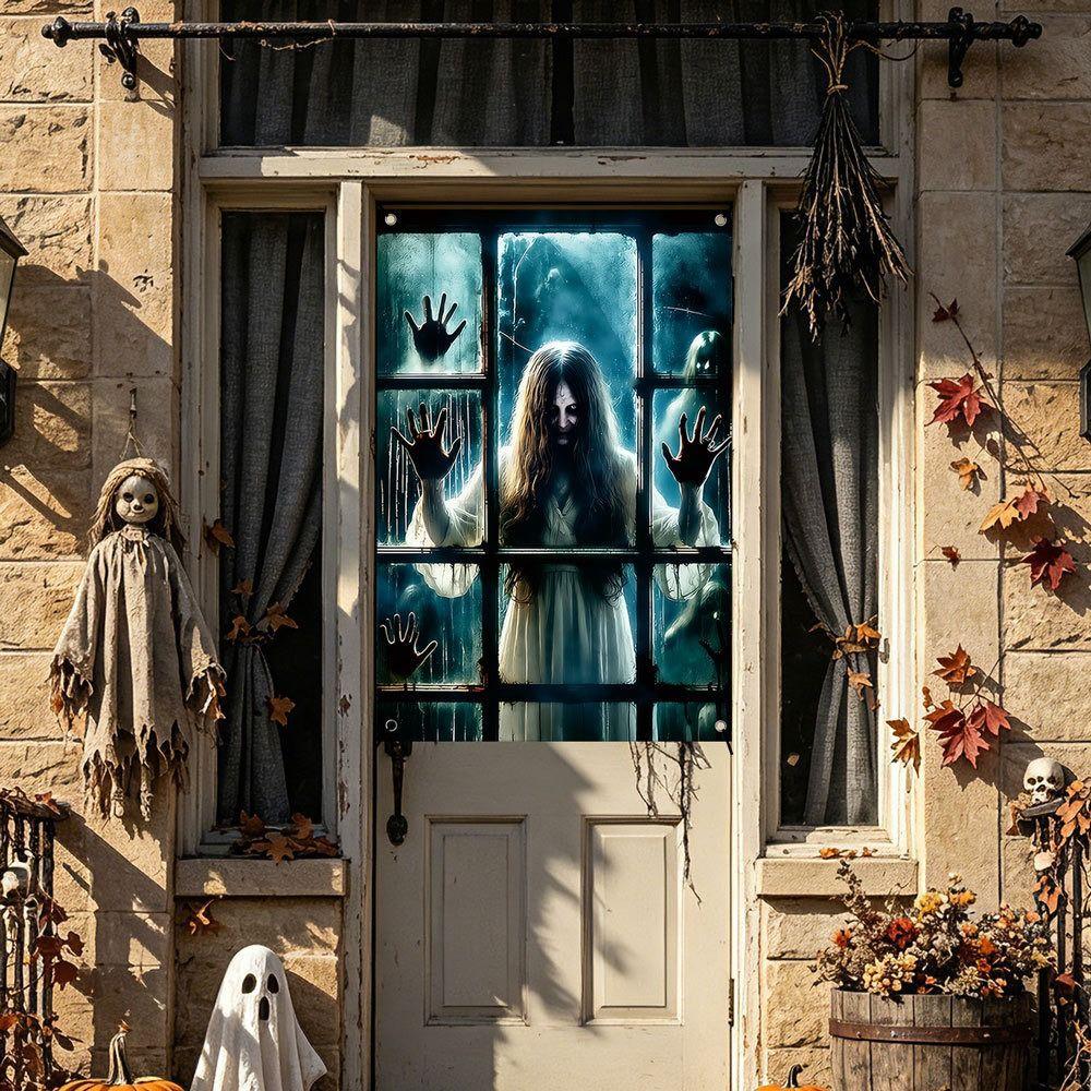 Large Size Halloween Curtain Hanging Design Horror Hanging Cloth Festival Supplies