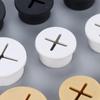 10PCS Round Desktop Cable Hole Cover Non-slip Desk Port Grommet for Home Office PC Computer Table Cable Organizer
