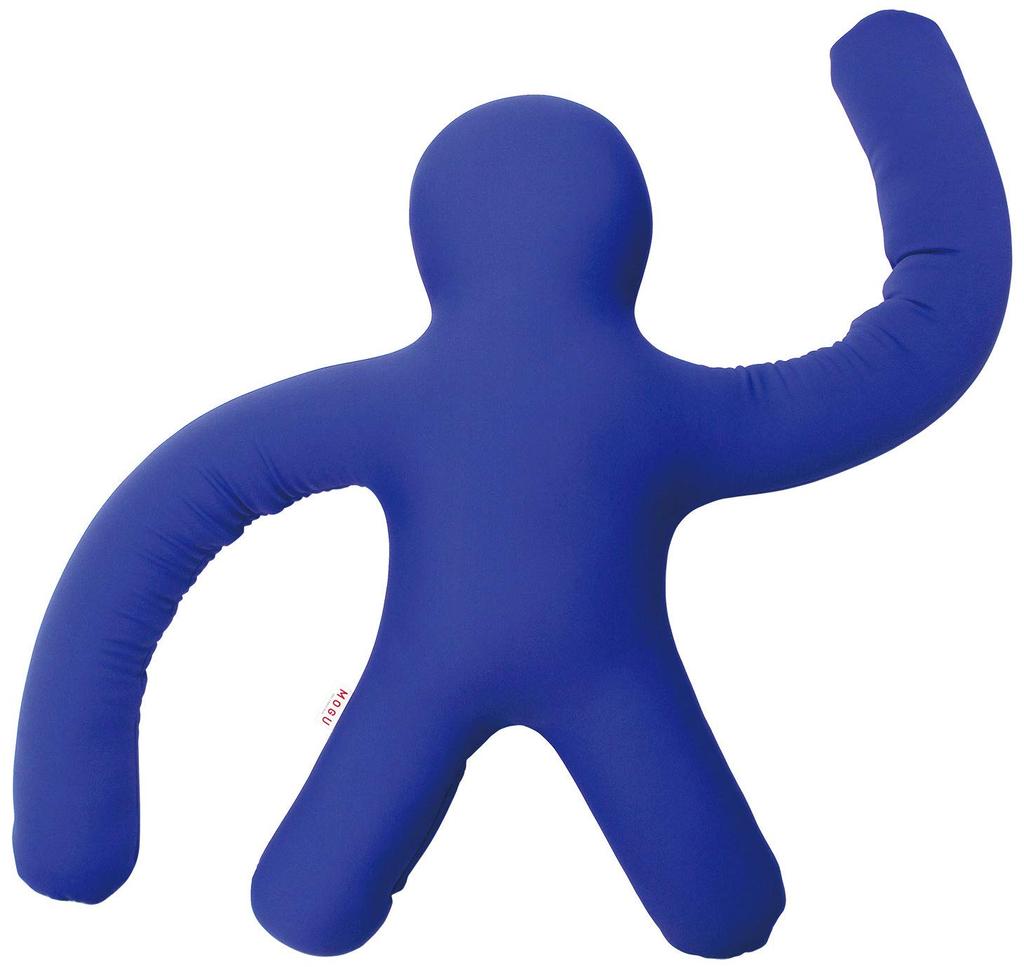 MOGU Bead Cushion Character Blue People Long Arm length (Total approx. 105cm)