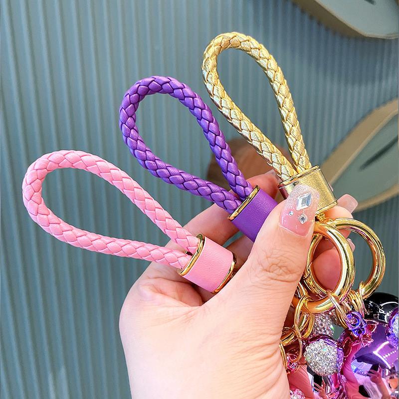 Bear Exquisite Rhinestone Keychain Chic Acrylic Key Holder For Fashionable Women