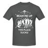 Unisex Beam Me Up This Place Sucks Funny T Shirt Vintage Cotton Crewneck Tshirts