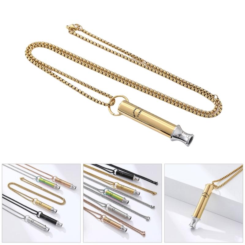 528 Hz Low Frequency Sound Meditation Breathing Stress Relief Necklace Sturdy Stainless Steel Adjustable Length