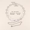 Waist Chain Women'S High Sense Women'S Retro Silver Diamond Circle Summer Skirt Metal Chain Belt