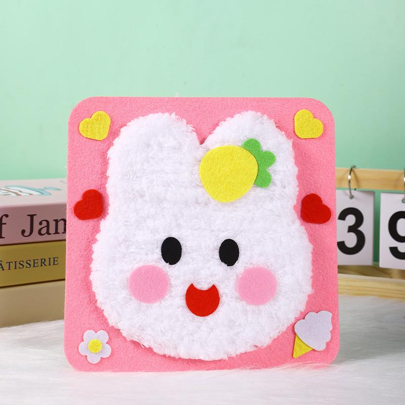 

1pcs Creative DIY Kids Yarn Weaving Art Kit Cartoon Santa Claus Craft Knitting Materials Set for Christmas Handmade Fun Project