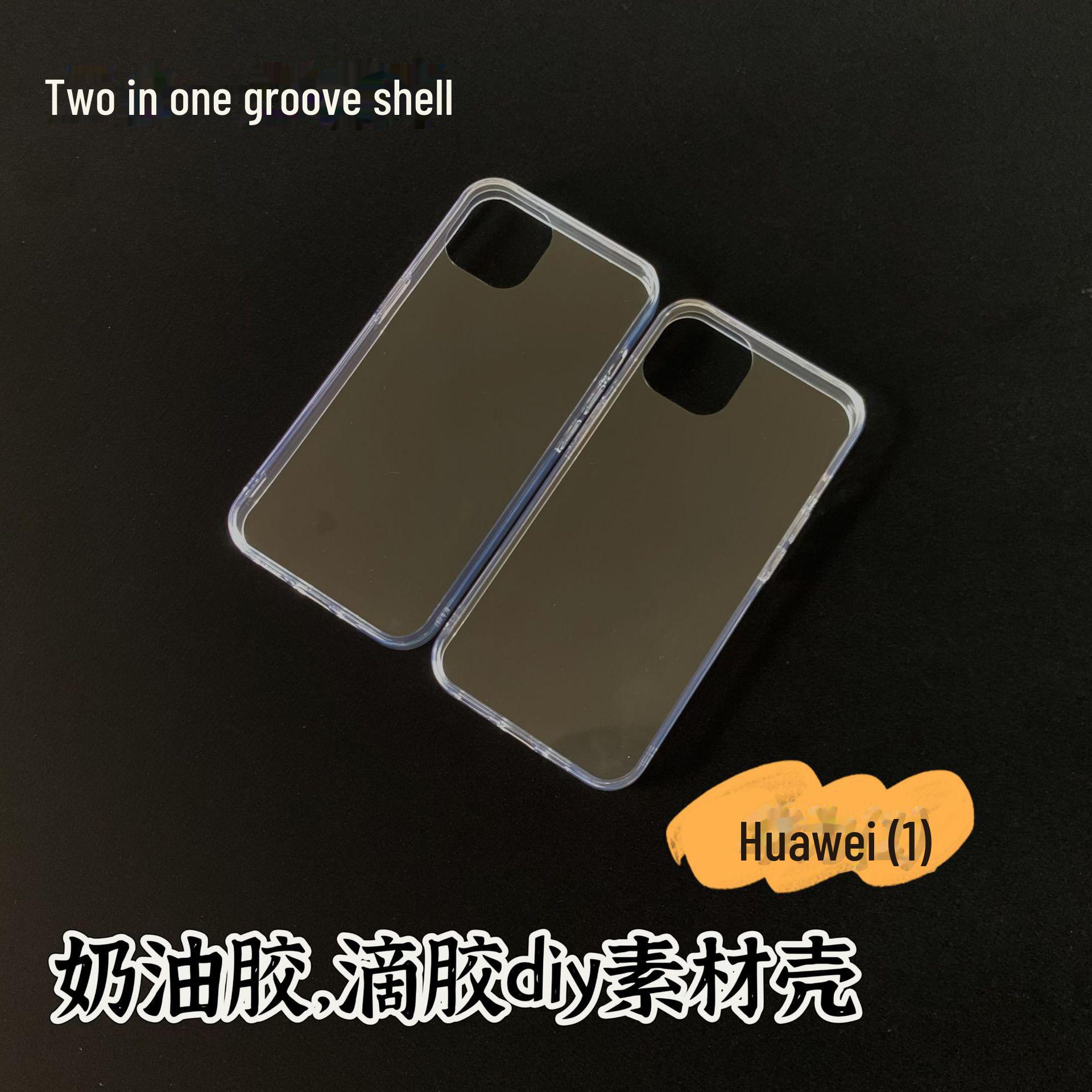 

Acrylic Groove Phone Case: Soft Edge, Hard Bottom, for MATE50 & NOVA8 - DIY Handmade Transparent Design Enjoy 40