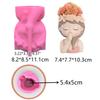 Geometric 3D Wreath Girl Gypsum Silicone Molds Storage Box Mold for Making Succulent Plant Pot Flower Pot Pen Holder