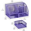 Exerz Desk Organizer/stationery Organizer/pen Holder/desk Tidy/multifunction Organizer (ex348 Violet)