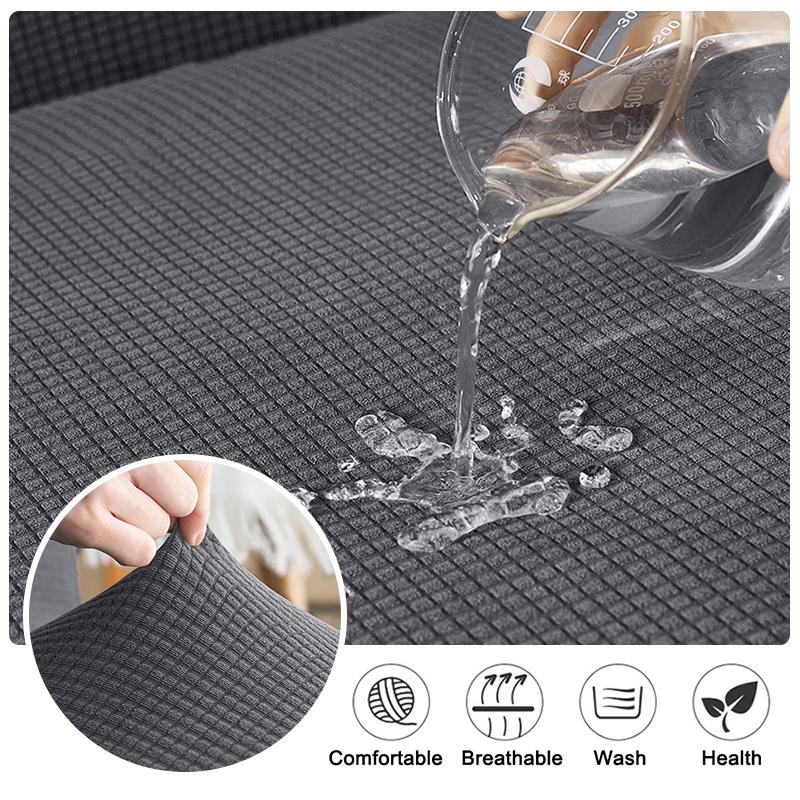 Wasserdichter Sofa-Sitzkissenbezug, dehnbar, rutschfeste Stuhlkissenbezüge für Haustiere und Kinder, waschbare Sitzbezüge für die Inneneinrichtung