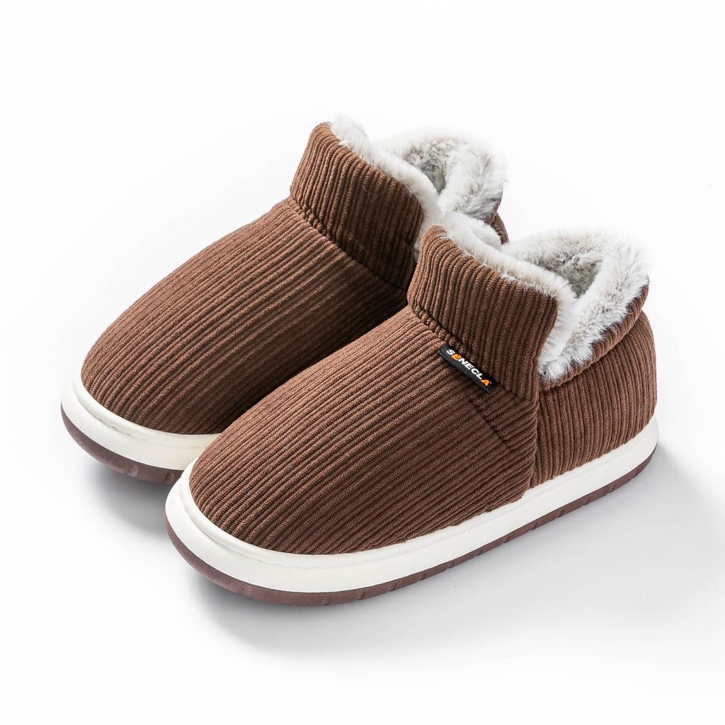 Livraison gratuite hiver nouvelles chaussures en coton pour les personnes âgées, semelle souple antidérapante, résistantes à l'usure, chaudes et chaudes, chaussons en coton peluche super épais