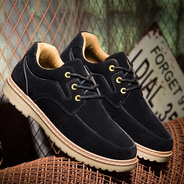 

Мужская повседневная обувь для ходьбы, рабочие ботинки, мужские кроссовки для активного отдыха, осенняя новая мода, мужские повседневные туфли на плоской подошве, обувь для тенниса, мужская обувь 39 чёрный