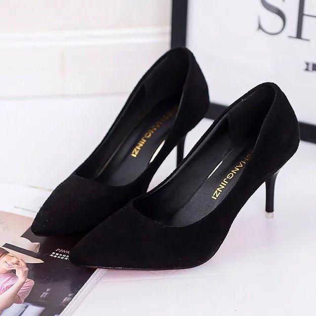 High Heel Shoes For Women With Slim Rubber Sole And Breathable Pu Insole For Casual Summer Wear