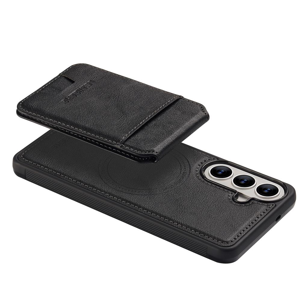 LC.IMEEKE L3 For Samsung Galaxy S26+ Magnetic Case Detachable Card Holder Leather TPU Mobile Cover