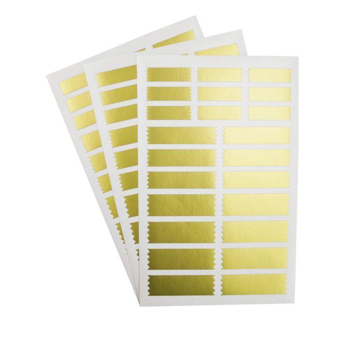 Special Sticker for Gift Wrapping Gold 69 Pieces