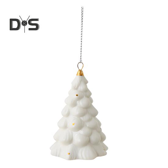 

Мини-подвеска в виде рождественской елки, керамические подвесные украшения для рождественской елки, ностальгические мини-деревья для праздничного украшения дома B
