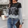 Casual Comfort and Versatility Fashion Women's Colorblocking Long-sleeved Sweater Women Autumn