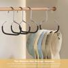 3/5 Pcs Versatile Round Hook, Circle Ring Hat Hanger, Load 3kg,Space Saving,Ideal for Hats Ties Scarves & Bags Storage Accessory