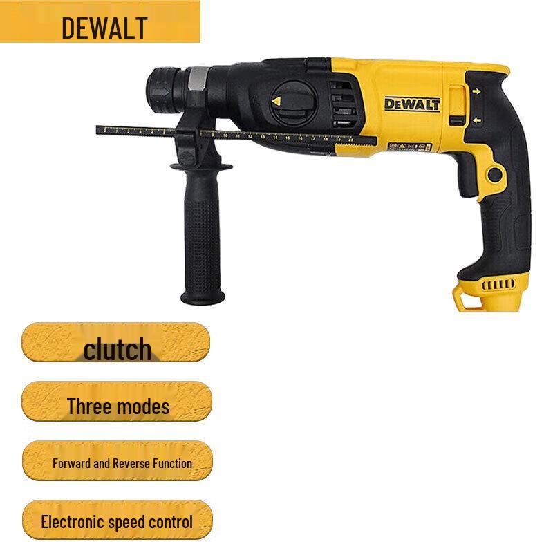

Dewalt 2KG 26mm 3-Mode Rotary Hammer CN plug (adapter included)